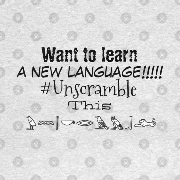 Unscramble funny t-shirt by OCEAN ART SHOP